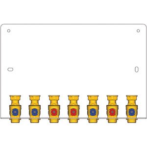 SZABLON MONTAŻOWY WĘZŁÓW CIEPLNYCH GE556-4 - 6 ZAWOROWYCH 3/4"