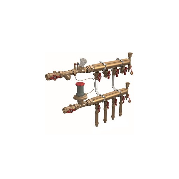 MODUŁ POMIAROWY OGRZEWANIA/CHŁODZENIA Z ROZDZIELACZEM DN32 DLA 10 ODBIORCÓW TYP B1 - DP KONTROLER BEZ WODOM. 1 1/4" x 3/4"
