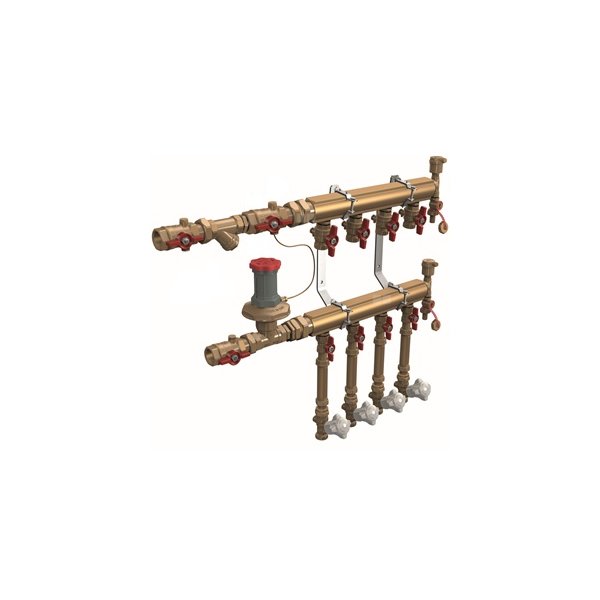MODUŁ POMIAROWY OGRZEWANIA/CHŁODZENIA Z ROZDZIELACZEM DN32 DLA 10 ODBIORCÓW TYP B3(D2) - DP KONTROLER BEZ WODOM. 1 1/4" x 3/4"