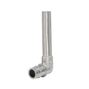 KOLANO 90 Z RURKĄ CHROM. FI 15mm DŁ. 750 mm SYS. GX DLA RUR PEX 16x15