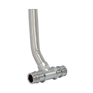 Z1. TRÓJNIK Z RURKĄ CHROM. FI 15mm DŁ.30cm SYS. G x DLA RUR PE x 16 x 15 x 16