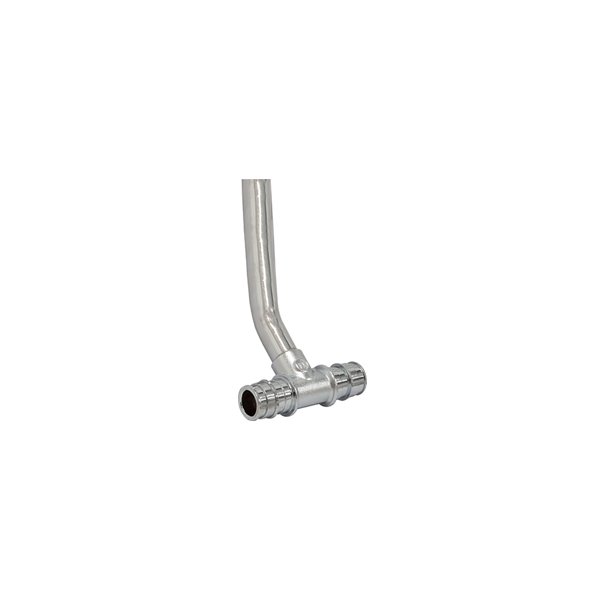 Trójnik GIACOMINI GX158 90' chrom 16 mm x 15 mm x 16 mm (ww x rurka 75cm x ww)