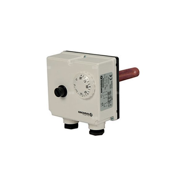 TERMOSTAT GRANICZNY Z NASTAWĄ, Z RĘCZNYM RESETEM, KAPILARĄ 0-90 st.C. 1/2"