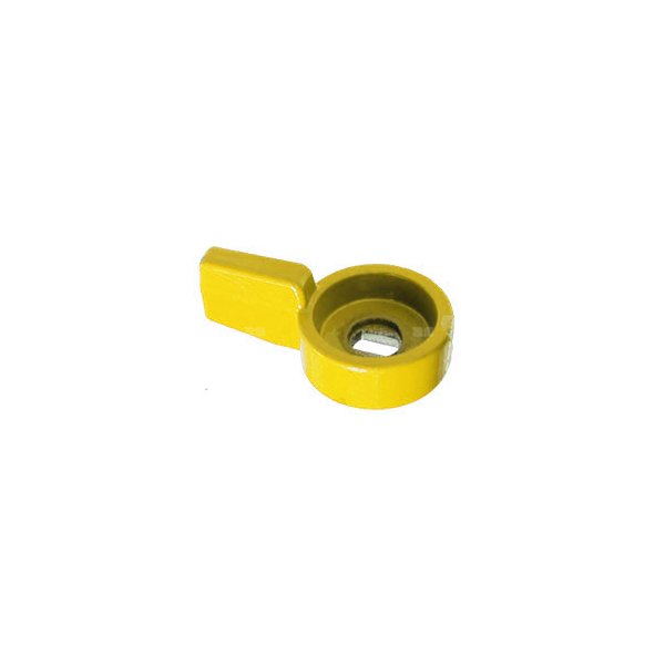 KRÓTKA DŹWIGNIA (PÓŁMOTYLEK) DO ZAWORÓW KULOWYCH ŻÓŁTA3/8" - 1/2"