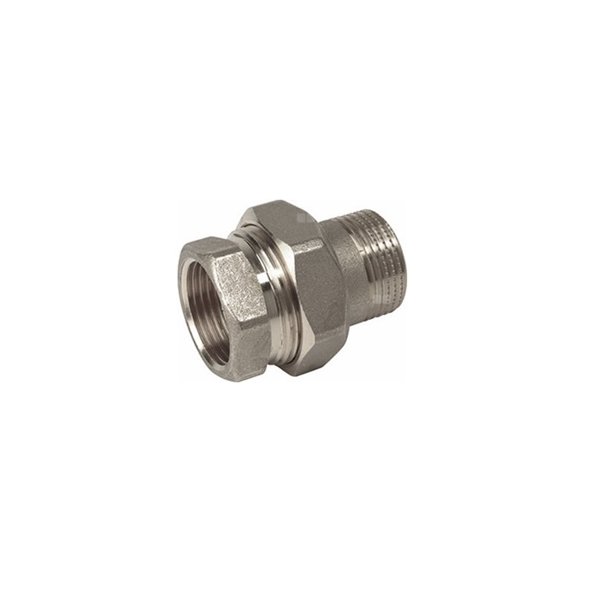 Śrubunek prosty GIACOMINI R18, chrom, 1 1/2'' (GZ x GW)