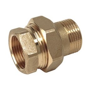 ŚRUBUNEK PROSTY MOSIĘŻNY, USZCZELNIENIE STOŻEK - TEFLON (WZ) 3/8"
