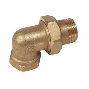 ŚRUBUNEK KĄTOWY MOSIĘŻNY, USZCZELNIENIE STOŻEK - TEFLON (WZ) 3/8"