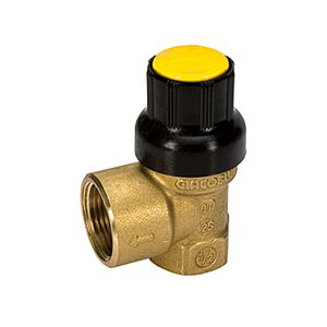 ZAWÓR BEZPIECZEŃSTWA MEMBRANOWY DO INSTALACJI SOLARNYCH 1/2" x 3/4" 6 BAR