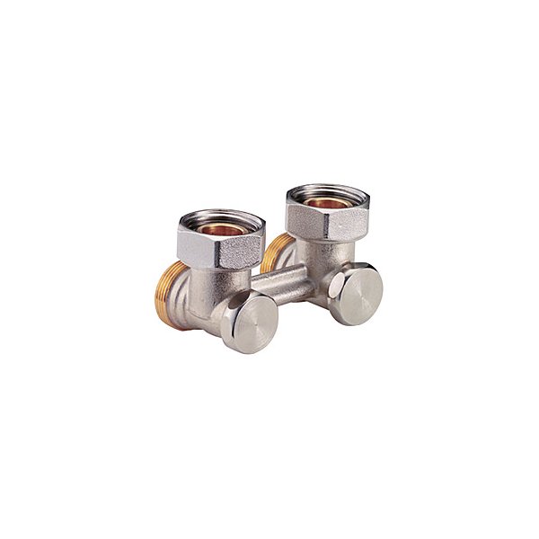 Przyłącze grzejnika jednorurowe dwururowe GIACOMINI R388 mosiądz 3/4'' x 18 mm zamykane