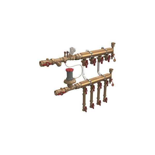 MODUŁ POMIAROWY OGRZEWANIA/CHŁODZENIA Z ROZDZIELACZEM DN32 DLA 10 ODBIORCÓW TYP B2 - DP KONTROLER BEZ WODOM. 1 1/4" x 3/4"