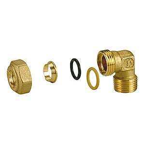 ZŁĄCZKA KĄTOWA SKRĘCANA GZ DO RUR MIEDZIANYCH MOSIĘŻNA GZ 3/8" x 8