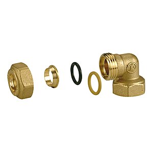 ZŁĄCZKA KĄTOWA SKRĘCANA GW DO RUR MIEDZIANYCH MOSIĘŻNA GW 3/8" x 10