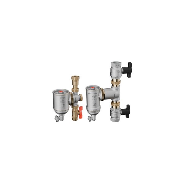 ZESTAW KOMPAKTOWEGO SEPARATORA ZANIECZYSZCZEŃ Z MAGNESEM W KOMPLECIE ADAPTER PRZEJŚCIOWY P-GW 1 ½” x 1 ½”