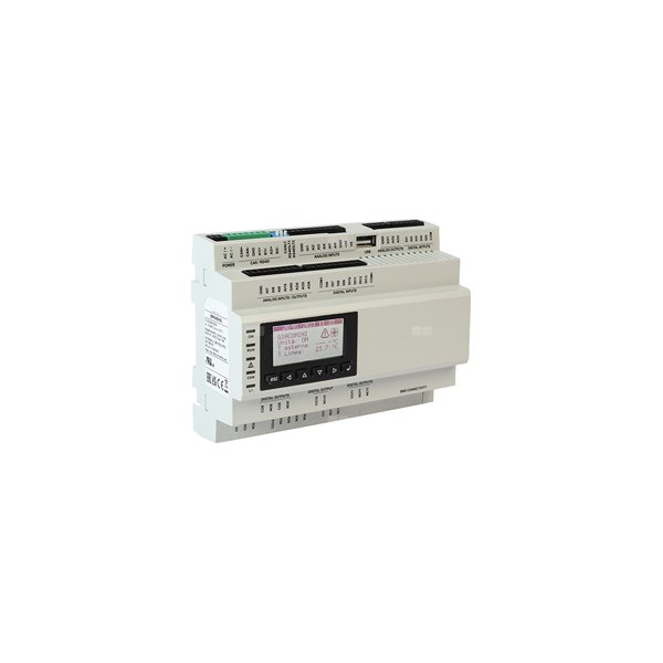 MODUŁ Z LCD REG. SYS. OGRZEWANIA I/LUB CHŁODZENIA - 1 ZAWÓR MIESZ. 1 POMPA, STYKI BN. 24V~