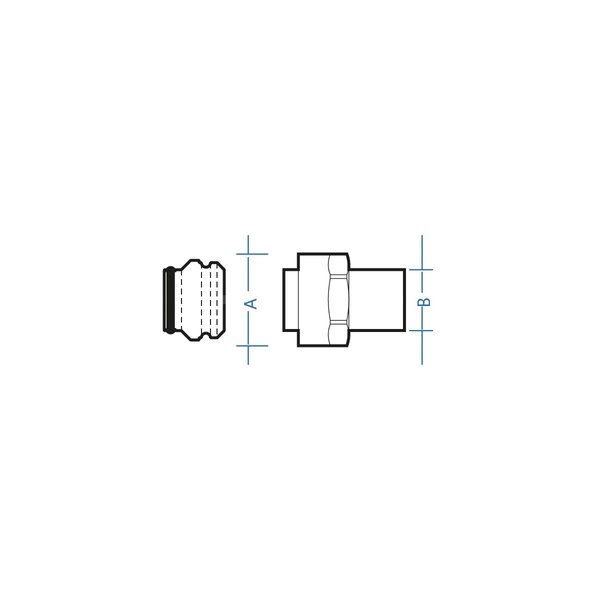 Adapter miedź [15] chrom