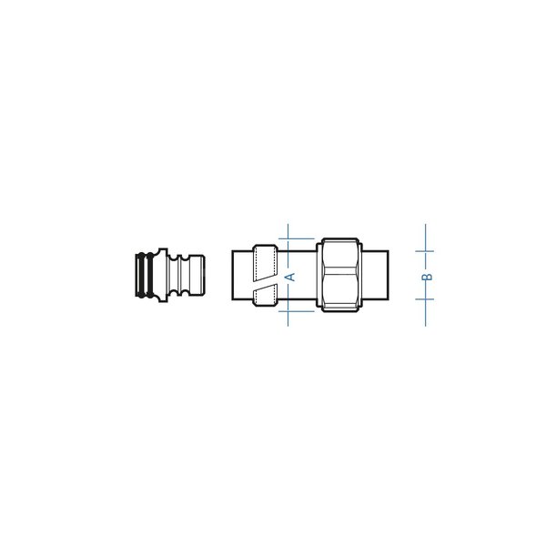 Adapter PEX niklowany