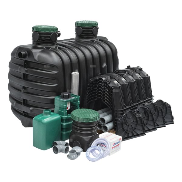 Oczyszczalnia Easybio 4 z tunelami GRAF 8 szt. - przydomowa oczyszczalnia biologiczna SBR dla 1-4 RLM , plastikowa oczyszczalnia biologiczna, oczyszczalnia biologiczna z tworzywa , jednozbiornikowa oczyszczalnia SBR , technologia SBR. oczyszczalnia biologiczna z tunelami , oczyszczalnia z napowietrzaniem