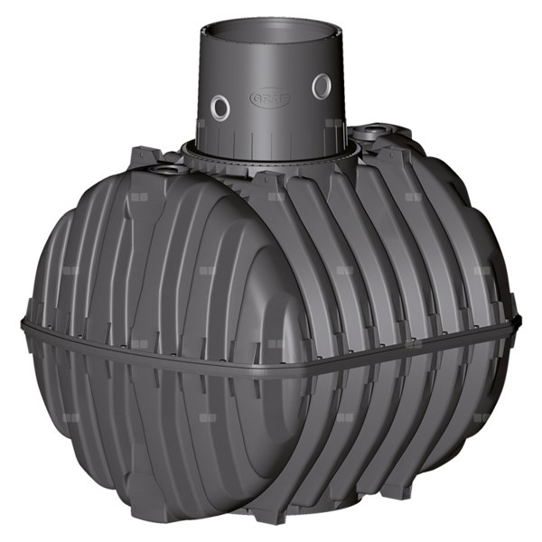 CARAT Zbiornik podziemny 6500L z nadbudową MAX DN160 (bez pokrywy)