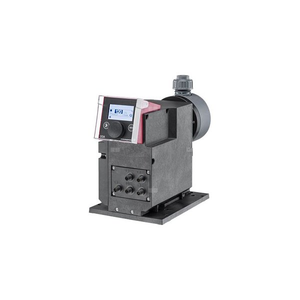 Pompa dozująca GRUNDFOS DDA 60-10 AR-PVC-E-C-F-31U3U3FG, maksymalna wydajność 60 l/h, pobór mocy silnika 62 W