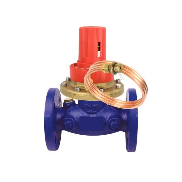 Regulator ciśnienia różnicowego HERZ 4007 F FIX, żeliwo DN 65, zakres przepł. 5…30 kPa
