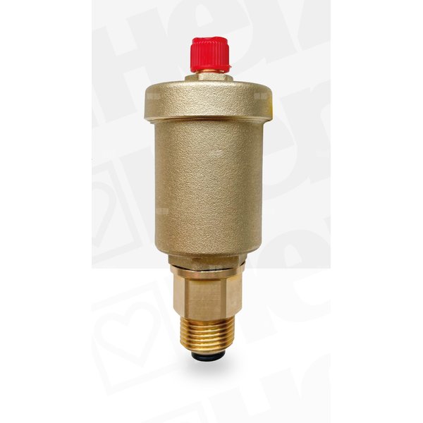 Odpowietrznik automatyczny Micro Herz PN12, przyłącze R1/2'' z zaworem stopowym