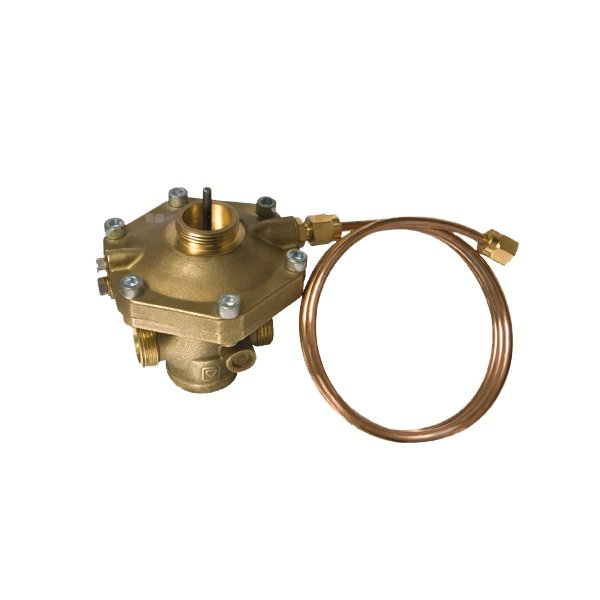 Regulator ciśnienia różnicowego HERZ 4002 FIX TS, mosiądz DN 15, zakres przepł. 23 kPa