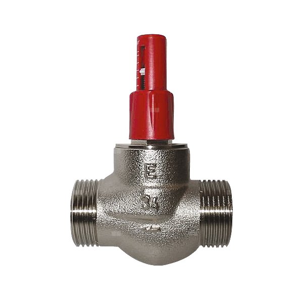 Zawór przelewowy HERZ 4004 (figura prosta) mosiądz (niklowany) PN10 GW DN 15 x DN 15