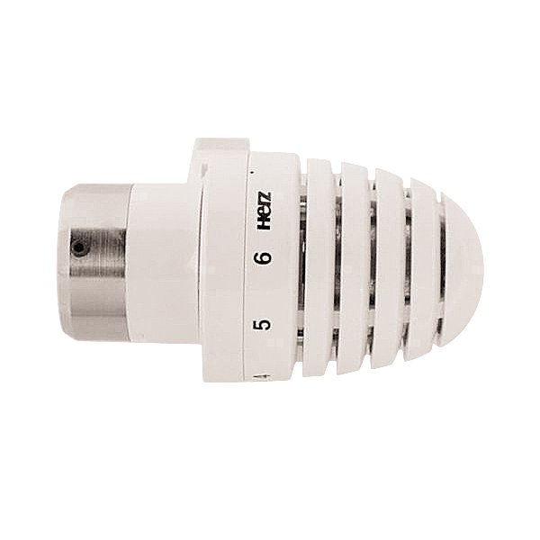 Głowica termostatyczna prosta HERZ Design, zakres reg. 8-28'C, przyłącze 31mm, kolor biały
