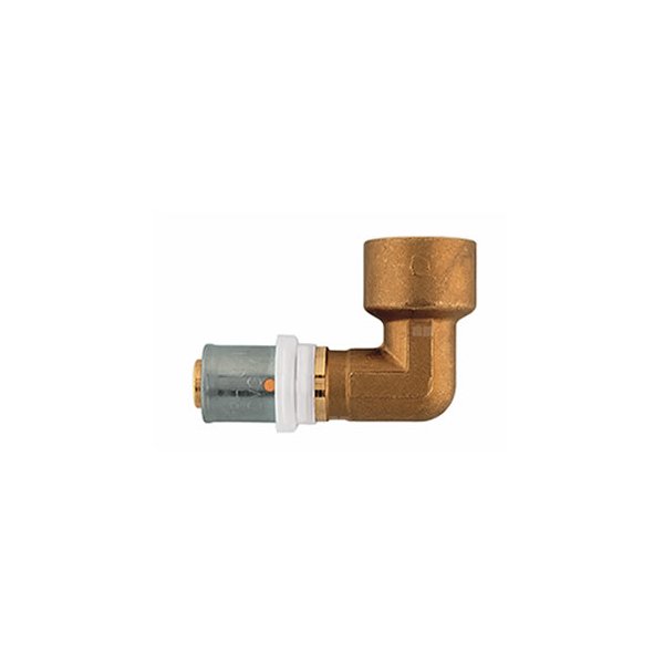 Kolano HERZ, 16x2 x 1/2'' (zacisk x GW)