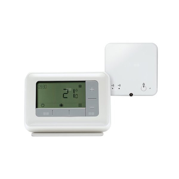 Termostat programowalny bezprzewodowy T4R z dodatkową funkcją chłodzenia, do sterowania załącz/wyłącz lub OpenTherm przez moduł załączający (w zestawie)