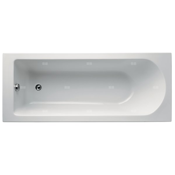 Wanna zwykła 1690x700x540 mm, bez otworu na baterię, z przelewem, bez korka spustowego - TESI