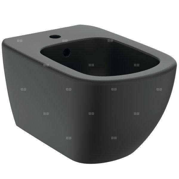 Bidet wiszący 360x530x300 mm, 1 otwór na baterię, z przelewem - TESI