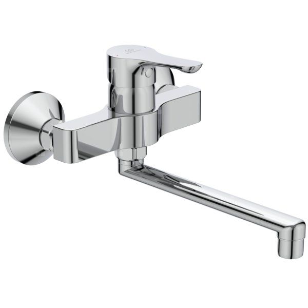 Bateria kuchenna ścienna 273x149 mm, wylewka 256 mm 20 l/min (3 bar) - ALPHA