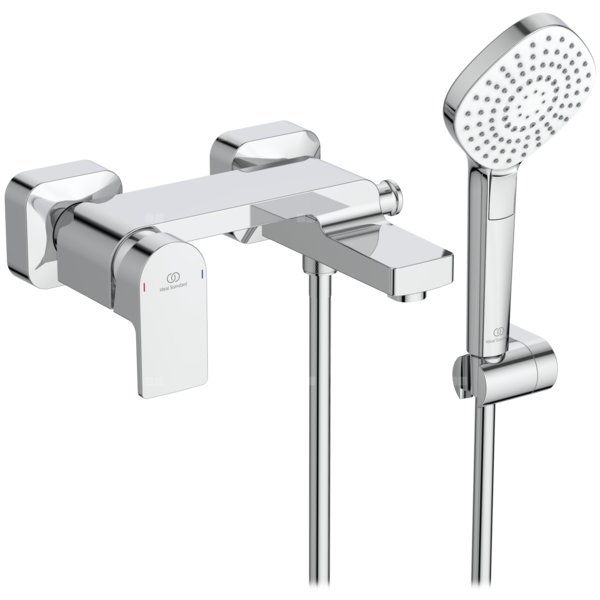 Zestaw baterii wannowo-prysznicowej, wylewka 159 mm 20.0 l/min (3 bar) - EDGE