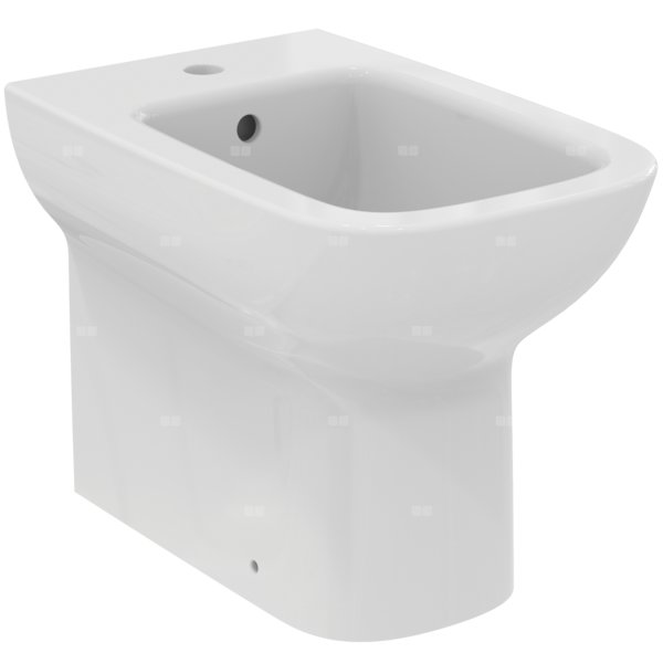 Bidet stojący 355x540x400 mm, 1 otwór na baterię, z przelewem - I.LIFE A