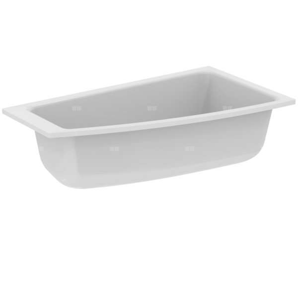 Wanna o specjalnym kształcie 1600x900x585 mm, bez otworu na baterię, z przelewem, bez korka spustowego - I.LIFE