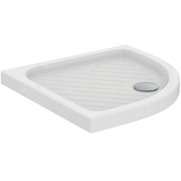 Brodzik półokrągły 800x800x70 mm Spód szlifowany Tył szlifowany - EUROVIT