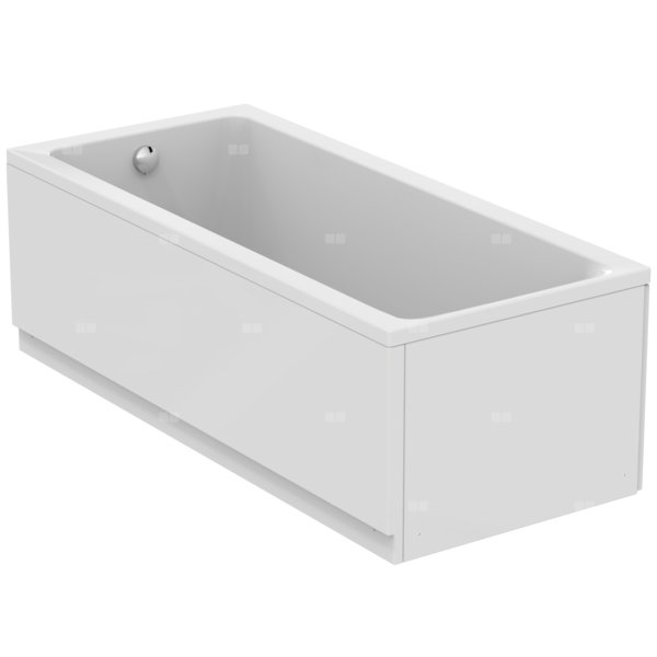 Wanna zwykła 1800x800x465 mm, bez otworu na baterię, z przelewem, z korkiem - CONNECT AIR