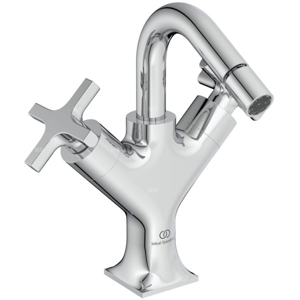 Bateria bidetowa z podwójną regulacją 194x161x206 mm, wylewka 115 mm 5 l/min (3 bary), z korkiem spustowym - JOY NEO
