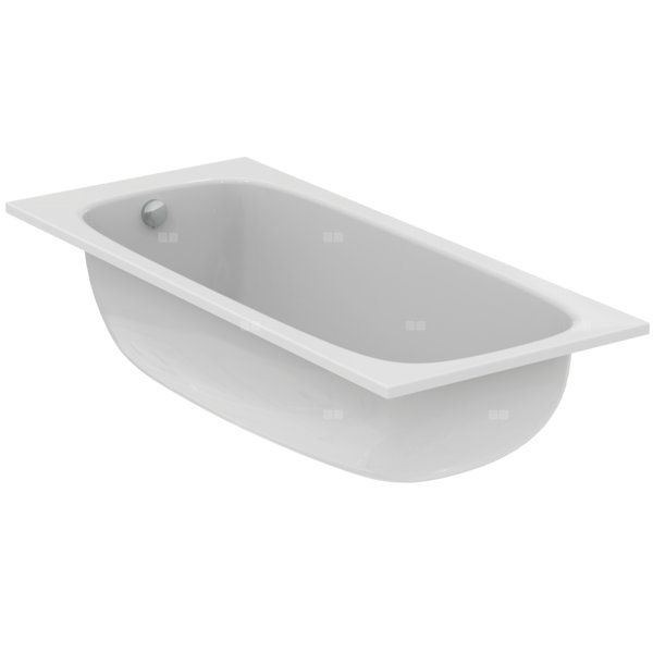 Wanna zwykła 1800x800x450 mm, bez otworu na baterię, z przelewem, bez korka spustowego - I.LIFE