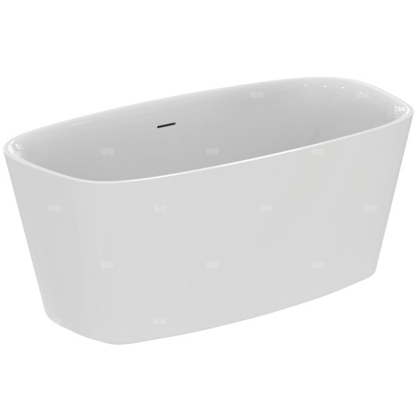 Wanna wolnostojąca 1500x750x610 mm, bez otworu na baterię, z przelewem, bez korka spustowego - DEA
