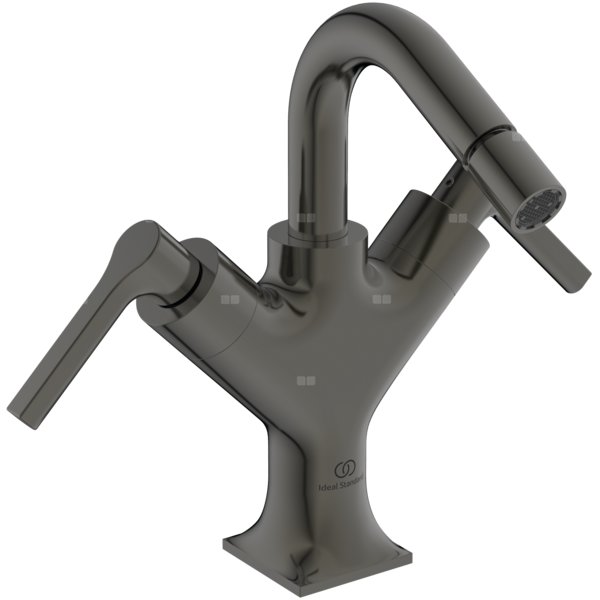 Bateria bidetowa z podwójną regulacją 238x161x206 mm, wylewka 115 mm 5 l/min (3 bary), z korkiem spustowym - JOY NEO