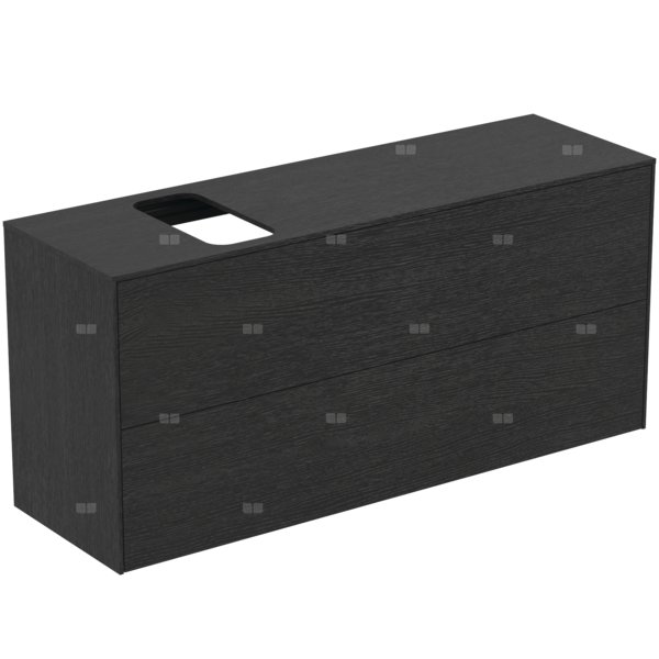 Szafka pod umywalkę 1202x373x550 mm, 2 szuflady - CONCA