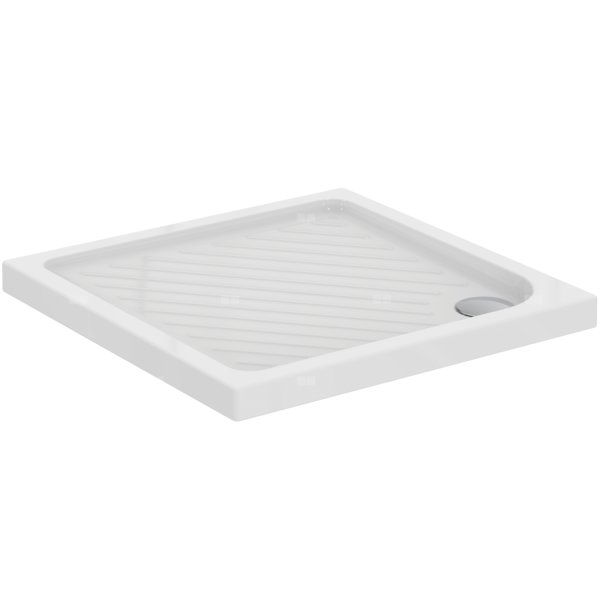 Brodzik kwadratowy 900x900x70 mm Spód szlifowany Tył szlifowany, bez korka spustowego - EUROVIT