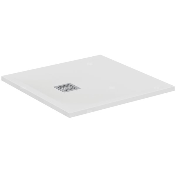 Brodzik kwadratowy 800x800x30 mm Spód szlifowany, bez korka spustowego - ULTRA FLAT S +