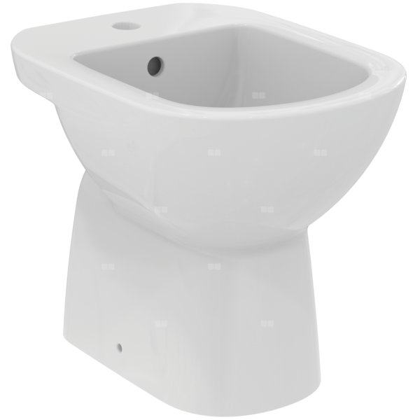 Bidet stojący 360x485x400 mm, 1 otwór na baterię, z przelewem - I.LIFE A
