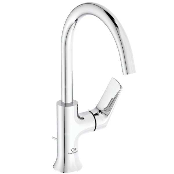 Bateria umywalkowa 114x226x311 mm, wylewka 169 mm 3.8 l/min (3 bary), z korkiem - LDV