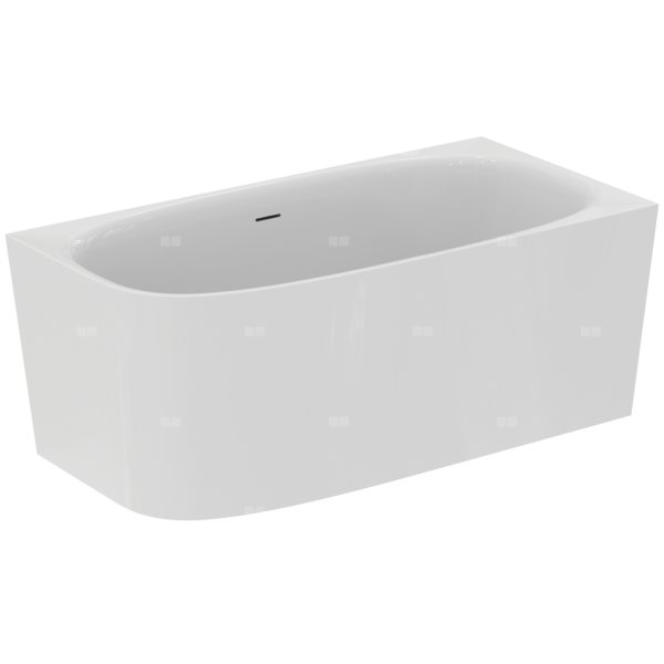 Wanna o specjalnym kształcie 1500x750x610 mm, bez otworu na baterię, z przelewem, z korkiem - DEA