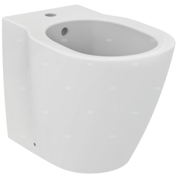 Bidet stojący 360x545x400 mm, 1 otwór na baterię, z przelewem - CONNECT