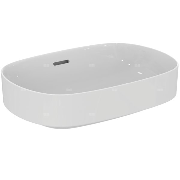 Naczynie 550x380x155 mm, bez otworu na baterię, z przelewem - LINDA-X
